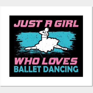 Ballet Dancing Girl Dancer Ballerina Gift Posters and Art